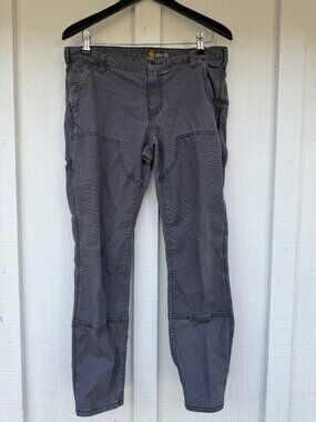 Carhartt Pants Women's 14 Reg Slim Fit Reinforced Knee Carpenter Grey 103223 029
